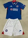 Joyfball 2025/2026 Kids Size Cruz Azul Home Football Jersey 1:1 Thai Quality