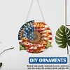Independence Day Sunflower Double Sided - 5D DIY Pendant