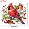 Acrylic 2D Flat DIY Christmas Cardinal Diamond Art Pendant Wall Decoration