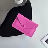 Minimalist Lychee-Grain Envelope Leather Card Holder