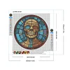 >SALE<5D DIY Full Round Drill Diamond Painting Halloween Stained Glass Home Decor