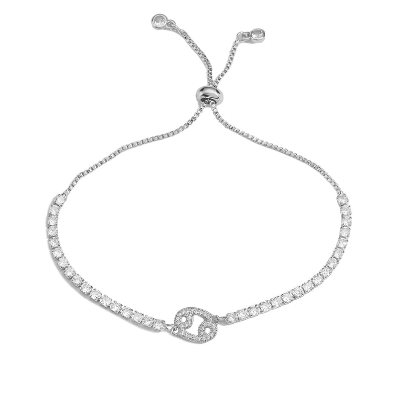 Copper 18K Gold Plated Casual Minimalist Classic Style Plating Inlay Constellation Zircon Drawstring Bracelets