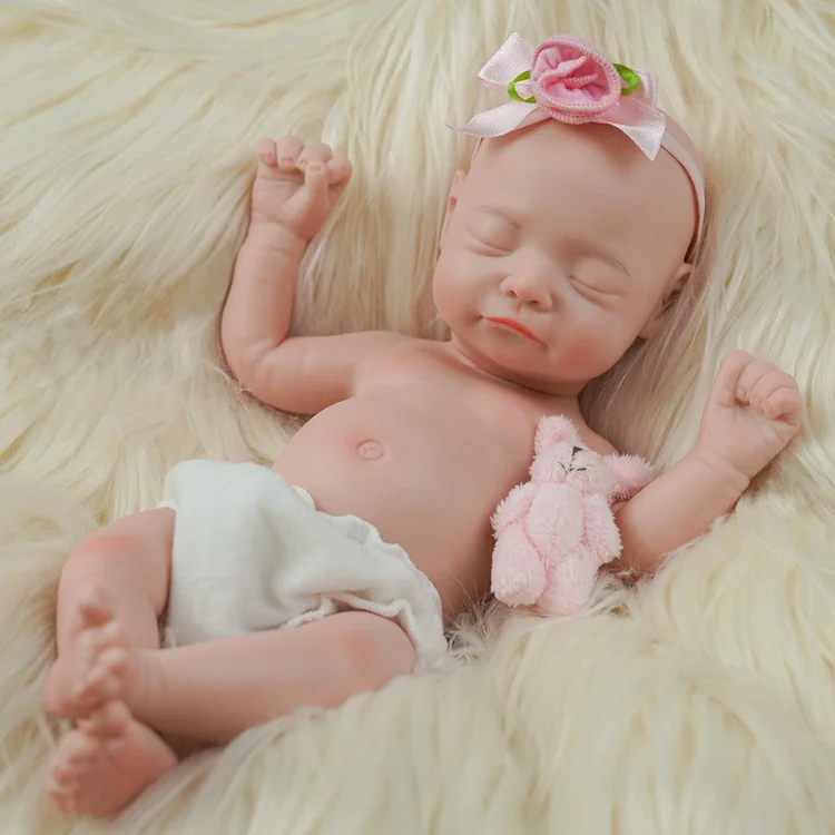 Babeside 12" Full Silicone Sleeping Reborn Baby Boy or Girl Karen