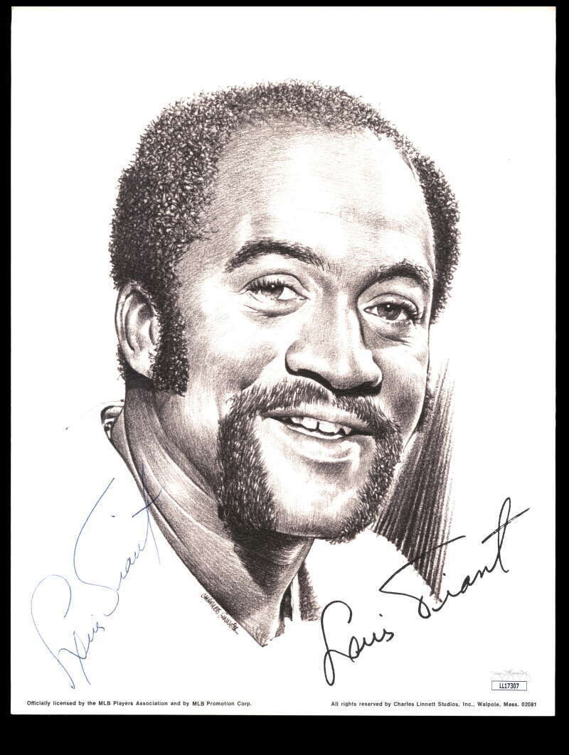 Luis Tiant JSA Coa Signed 9x11 Linnett Litho Photo Poster painting Autograph