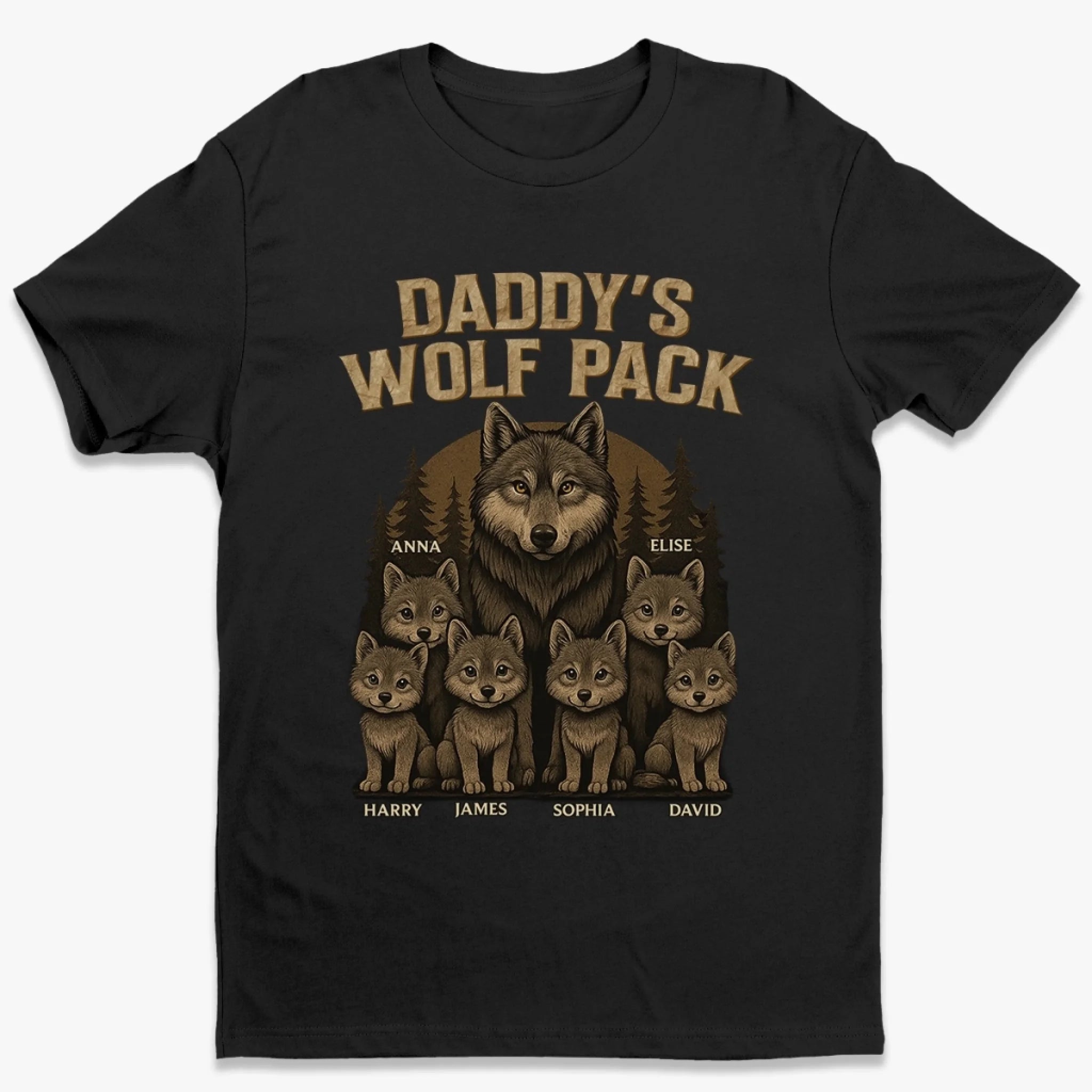 Loveyoufancy Loyal Brave Always Together - Family Personalized Custom Unisex T-shirt, Premium T-shirt, Hoodie - Father's Day, Gift For Dad, Grandpa