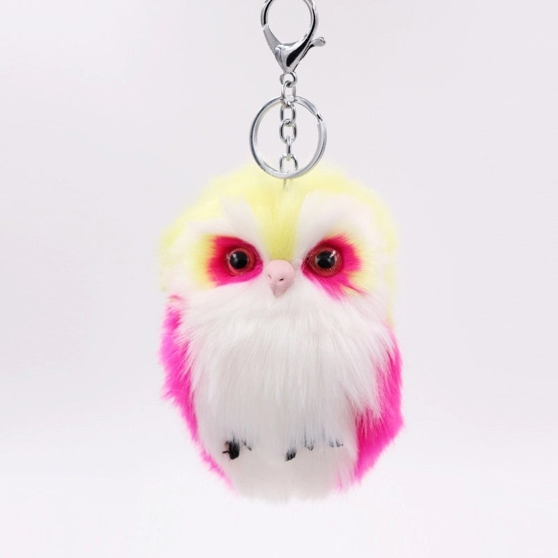 Cute Owl Plush Unisex Bag Pendant Keychain