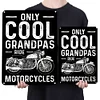 Cool Grandpa Riding Motorcycle - Metal Tin Signs(8*12Inch/12*16Inch) - Garage&Transport
