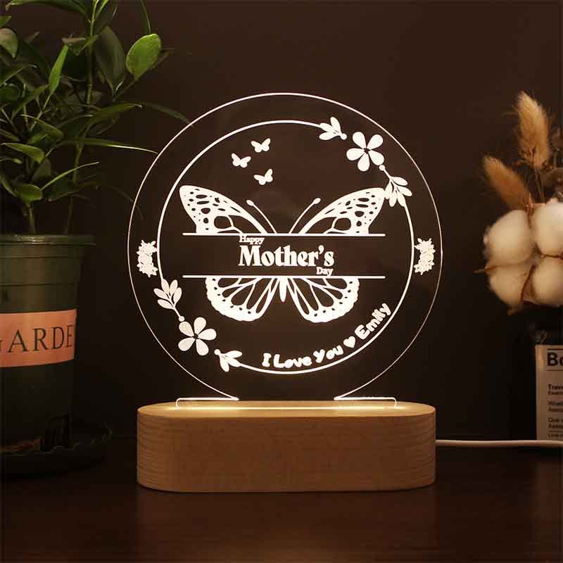 Personalized Mother's Day Name Night Light Gift
