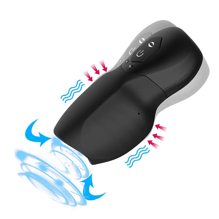 Electric sucking massage masturbation aircraft cup male glans trainer