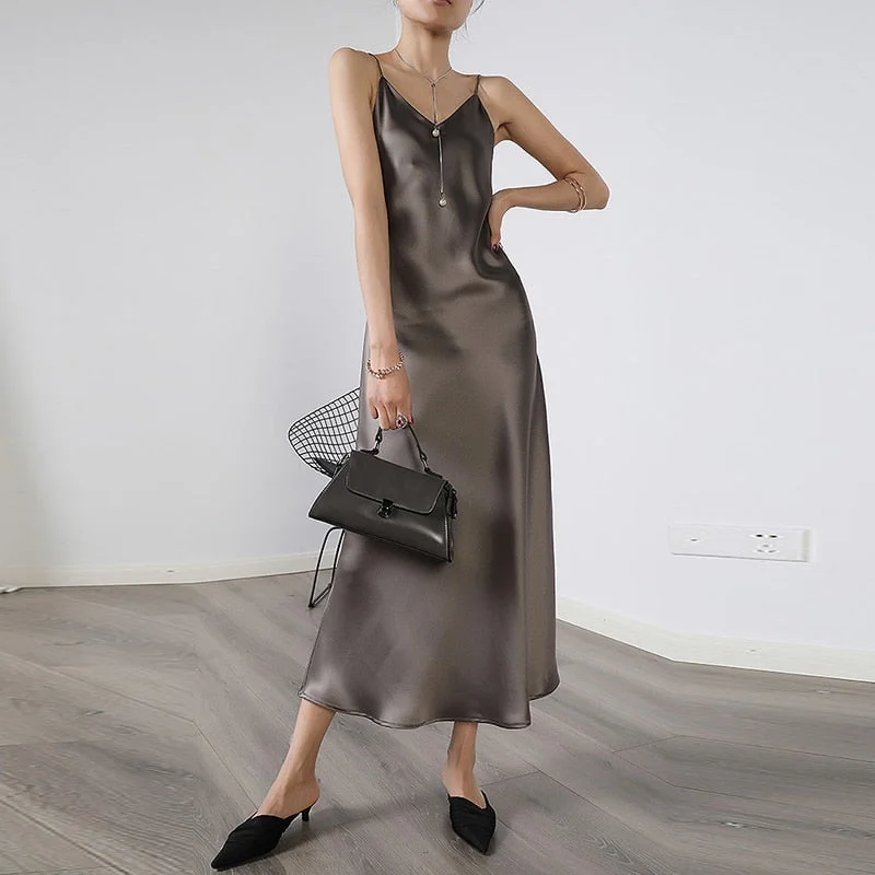 Women Spaghetti Strap Party Dress 2022 ZANZEA Fashion Summer Sundress Female Slip Dresses Solid Elegant Vestidos