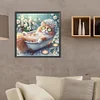Bathing Kitten - Round Drill Diamond Painting - 40*40CM