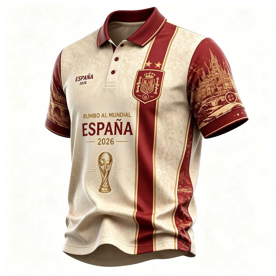 Men's Vintage 2026 Soccer Jersey Breathable Performance Fabric Match-Style Football Shirt