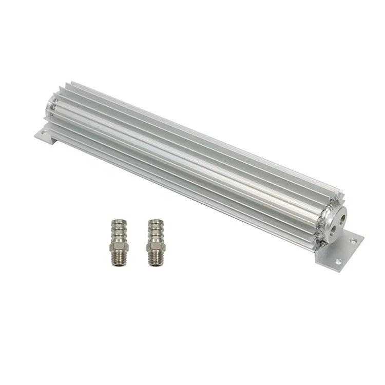 SEBLAFF 15 Finned Aluminum Dual Pass Transmission Oil Cooler Universal
