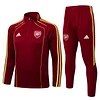 25/26 Arsenal Maroon Half-Zip Training Jacket Set