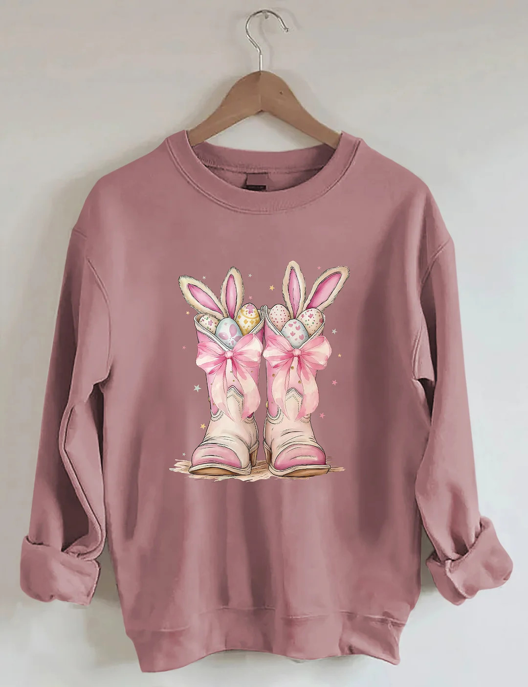  Cowboy Boots Easter Sweatshirt