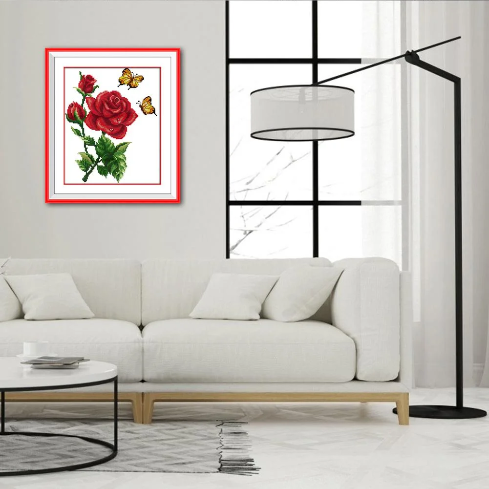 Cross Stitch - Rose(30*26cm)