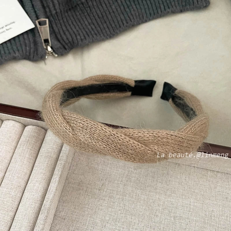 Elegant Retro Solid Color Cloth Hair Band