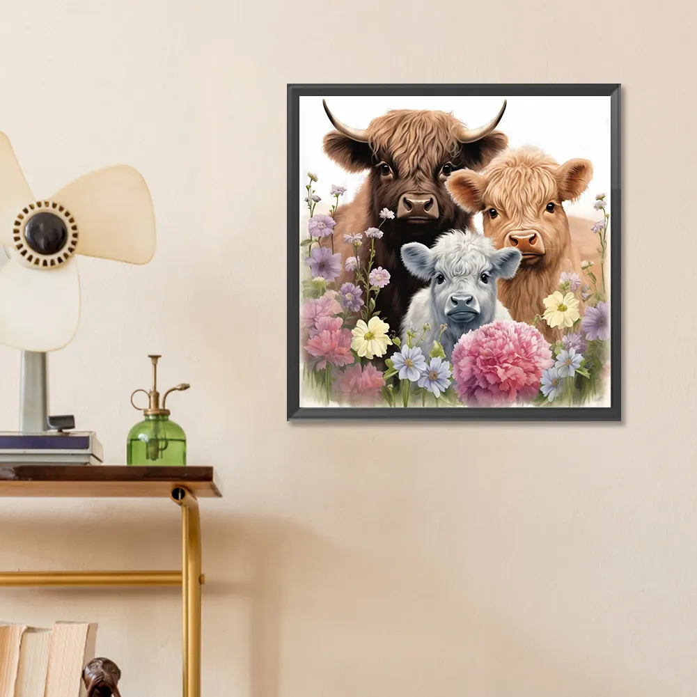Diamond Painting - Full Round Drill - Yak&Lamb(Canvas|30*30cm)