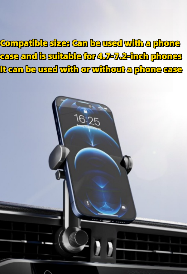 Car Phone Holder Alloy Navigation Car Air Outlet Metal Phone Holder