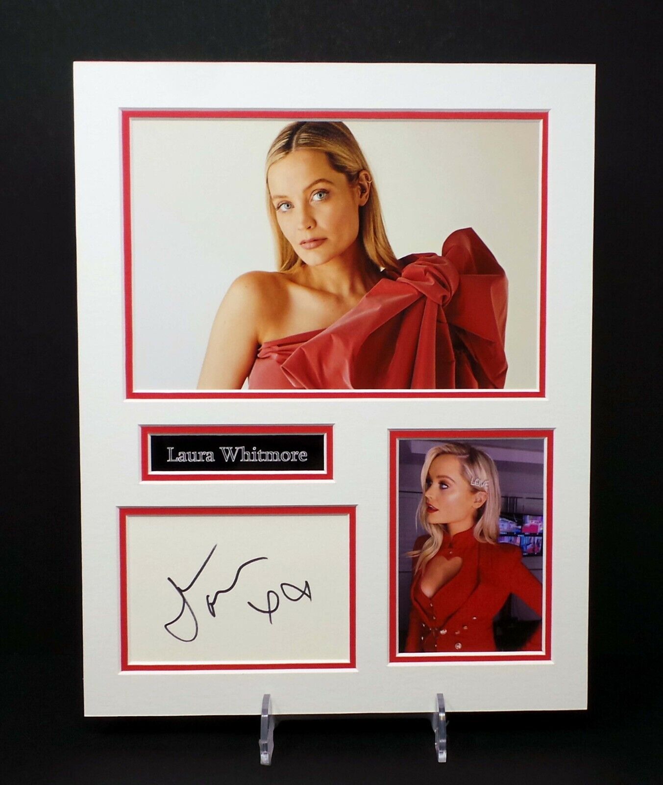 Laura WHITMORE Love Island Signed Mounted Sexy Photo Poster painting Display AFTAL RD COA