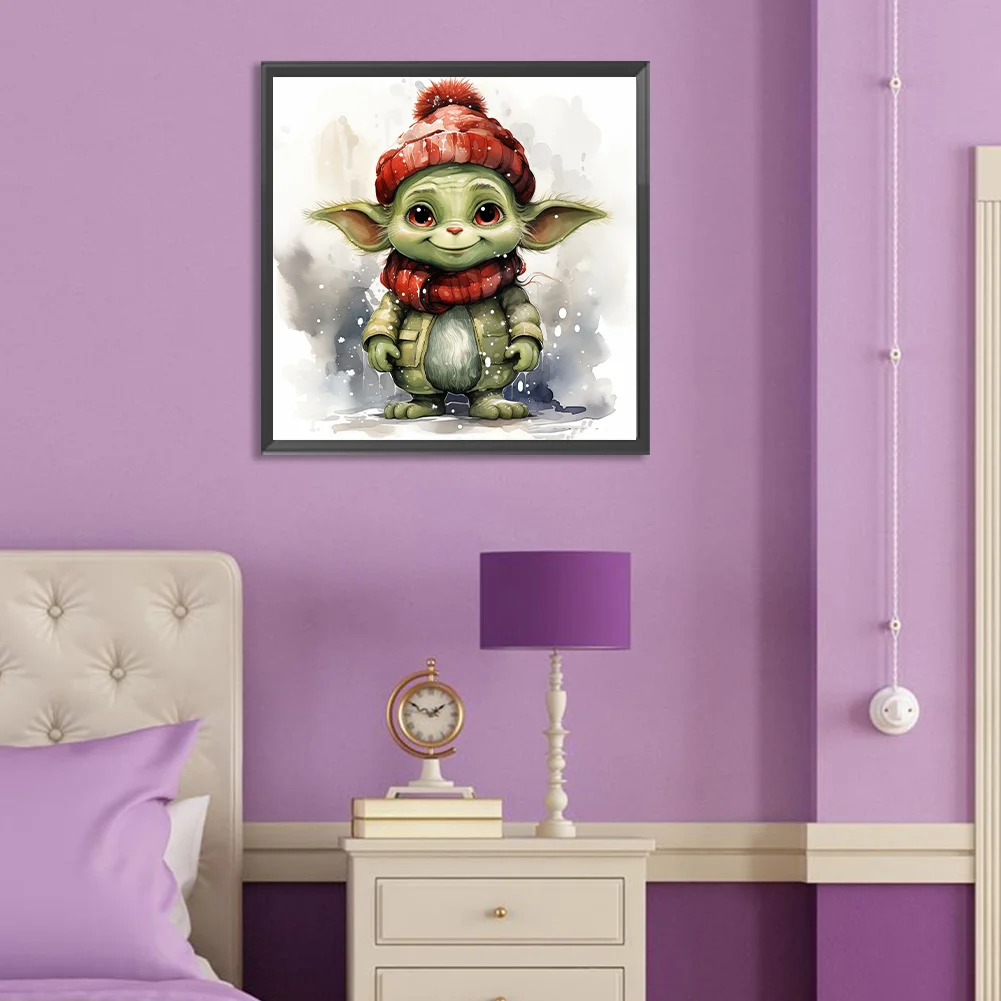 Diamond Painting - Full Round Drill - Yoda(Canvas|30*30cm)