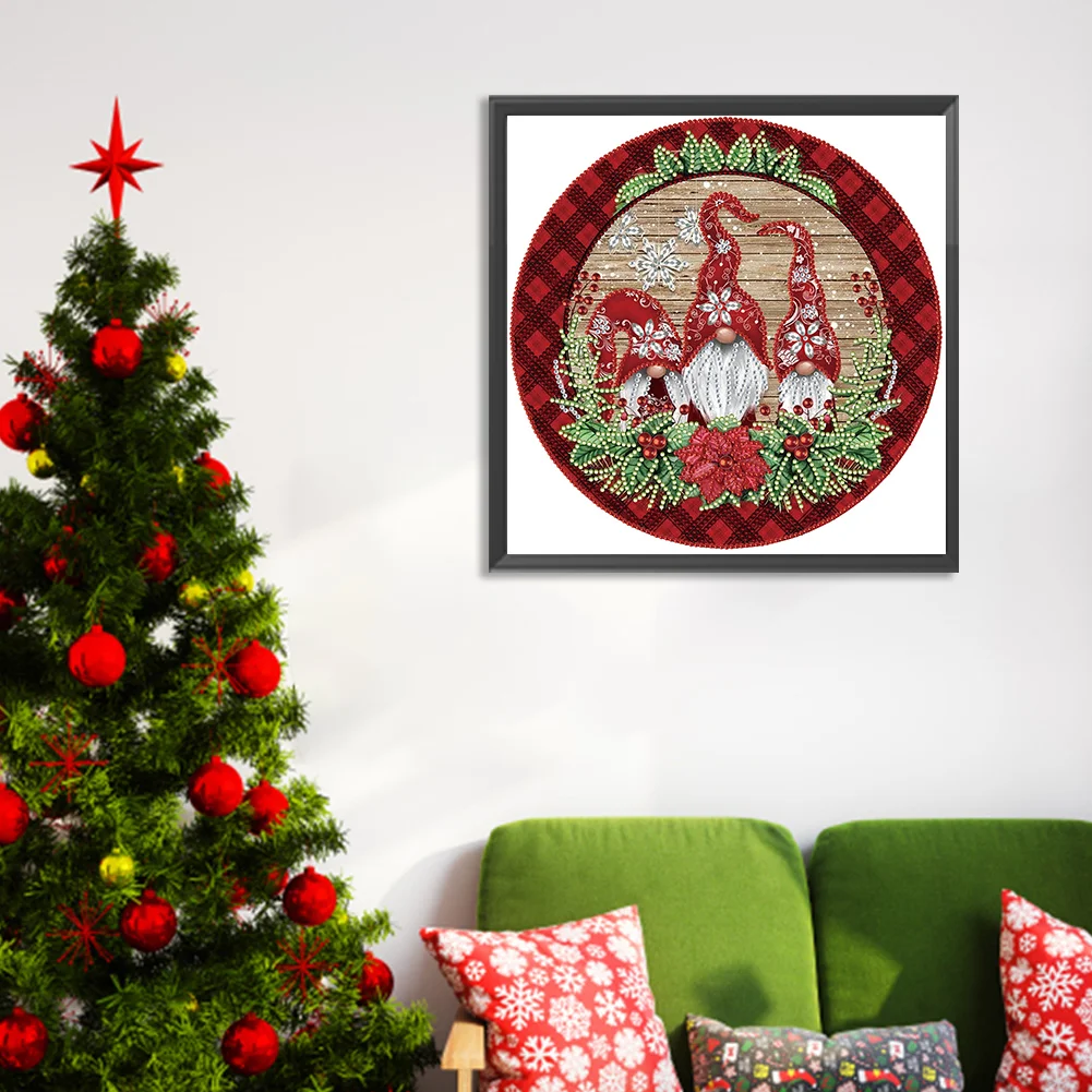Diamond Painting - Partial Special Shaped Drill - Gnome(Canvas|30*30cm)
