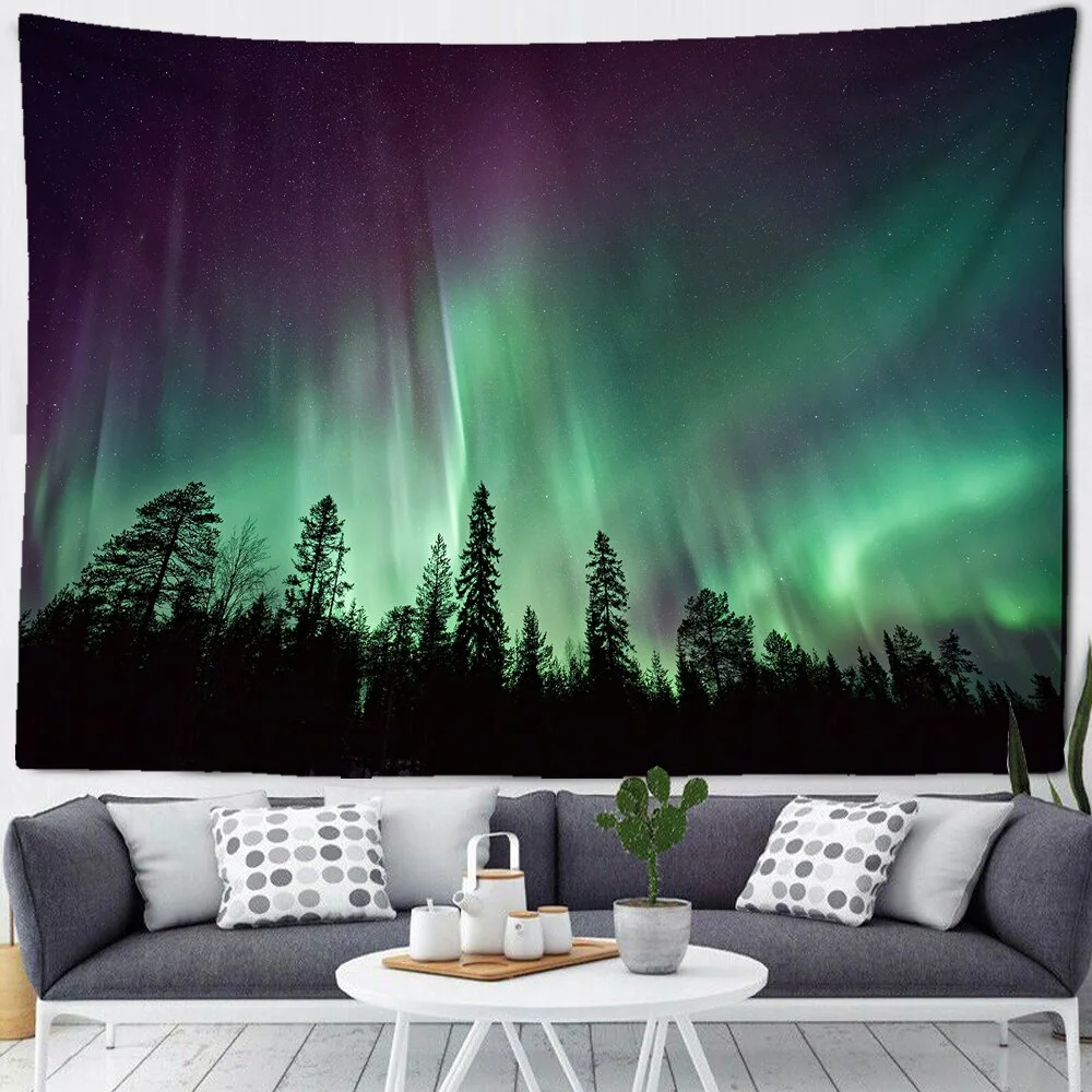 Nigikala Forest Printed Large Wall Tapestry Sunshine Scenery Hippie Wall Hanging Bohemian Wall Tapestries Mandala Wall Art Decor