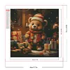 Christmas Gift Bear - Round AB Drills Diamond Painting(45x45cm)