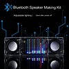 Bluetooth Speaker DIY kit Audio With Music Spectrum Rhythm Light Circuit Board Production Welding Practice Board Parts