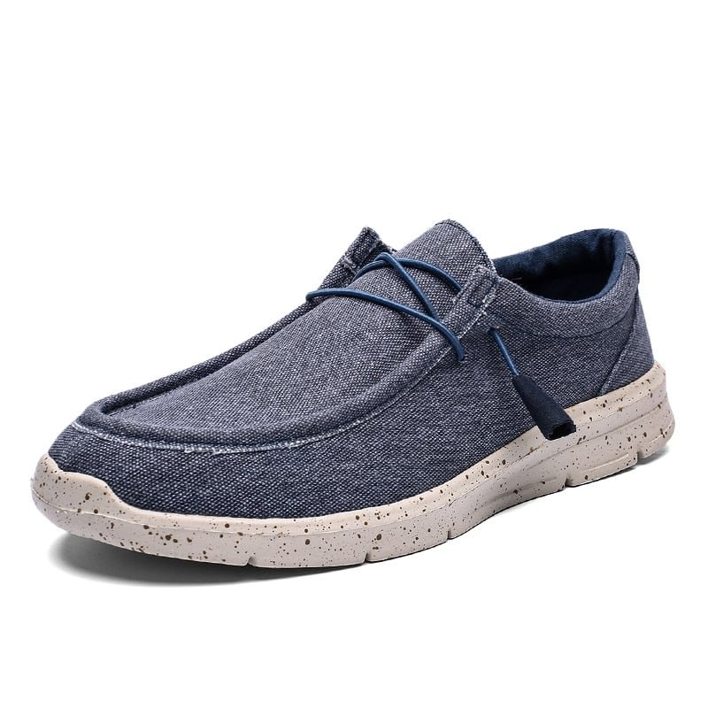 2021 Summer New Men's Canvas Boat Shoes Outdoor Lightweight Soft Slip On Loafer Fashion Casual Non-Slip Deck Shoes Big Size 48