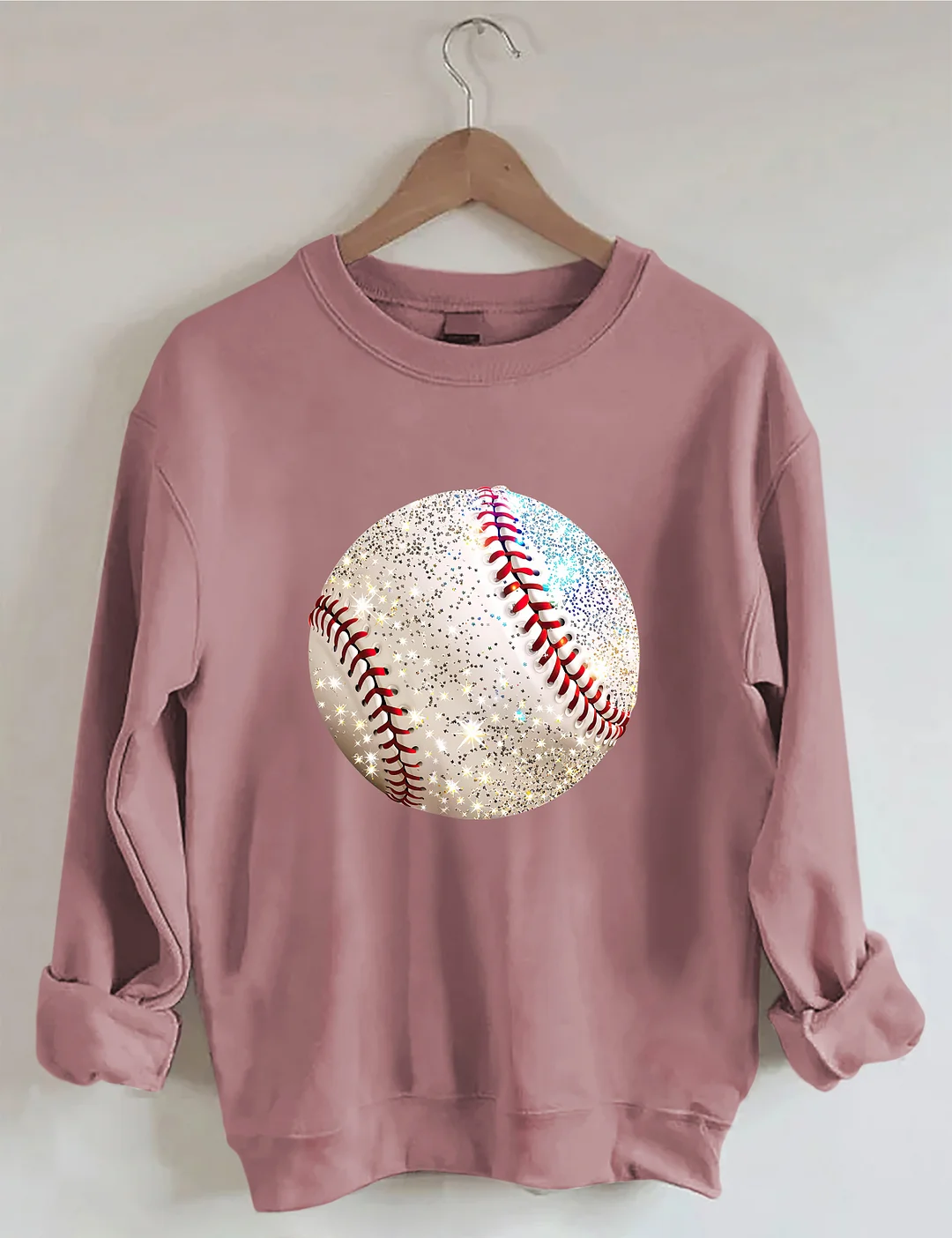 Glitter Baseball Game Day Sweatshirt