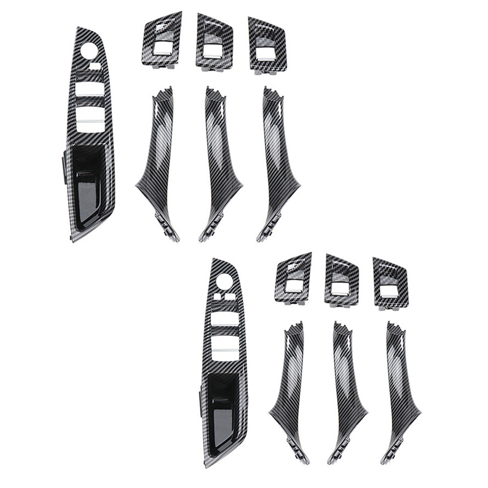

7pcs Car Interior Door Handle Cover Trim for BMW 5 Series F10 F18 2011-2017, Type2, 501 Original