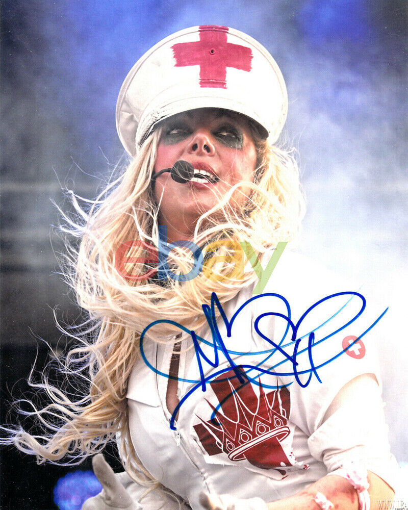 Maria Brink from In This Moment Autograph Signed 8x10 Photo Poster painting reprint