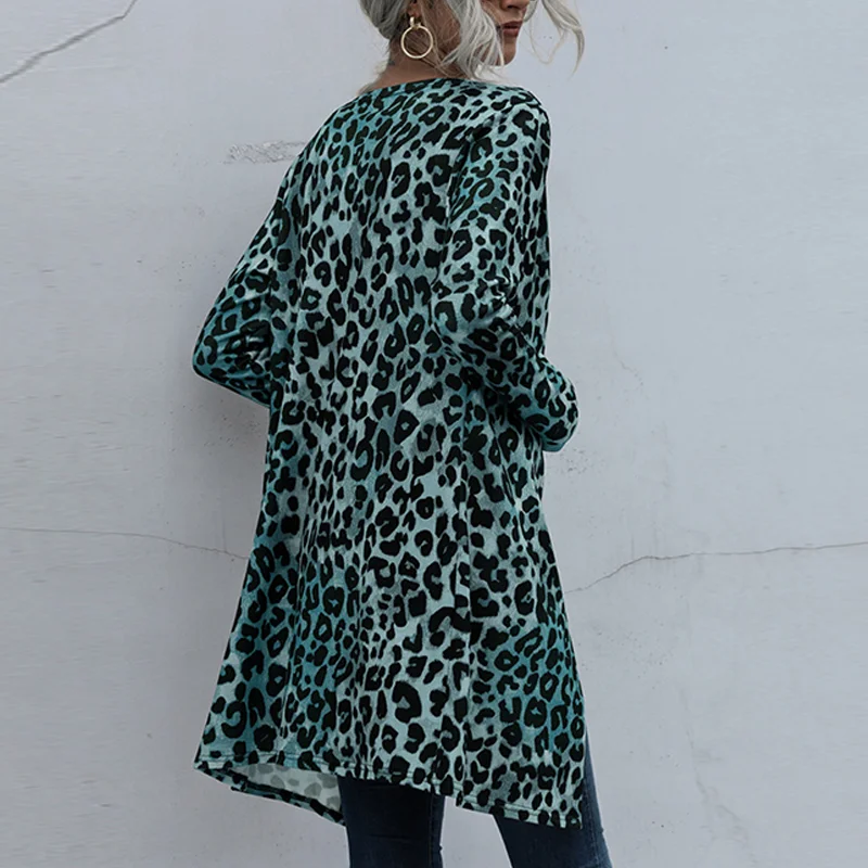 Women's Leopard Print Cardigan