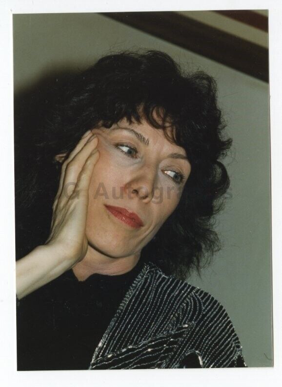 Lily Tomlin - Candid Photo Poster painting by Peter Warrack - Previously Unpublished