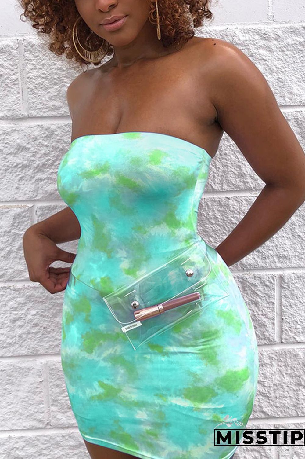 Pink Sexy Off Shoulder Print Sleeveless Dress