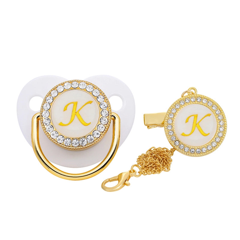 Elegant Letter Silica Gel Baby Accessories