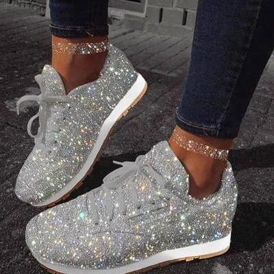 Katie Shining Glitter Casual Sneakers