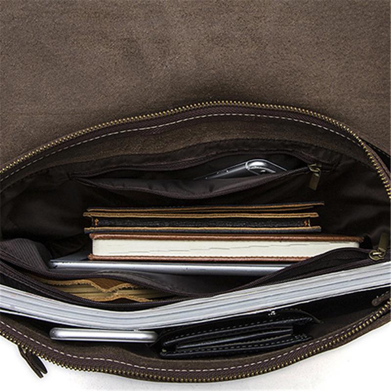 Classic Vintage Crossbody Bags Plain Leather Shoulder Bags