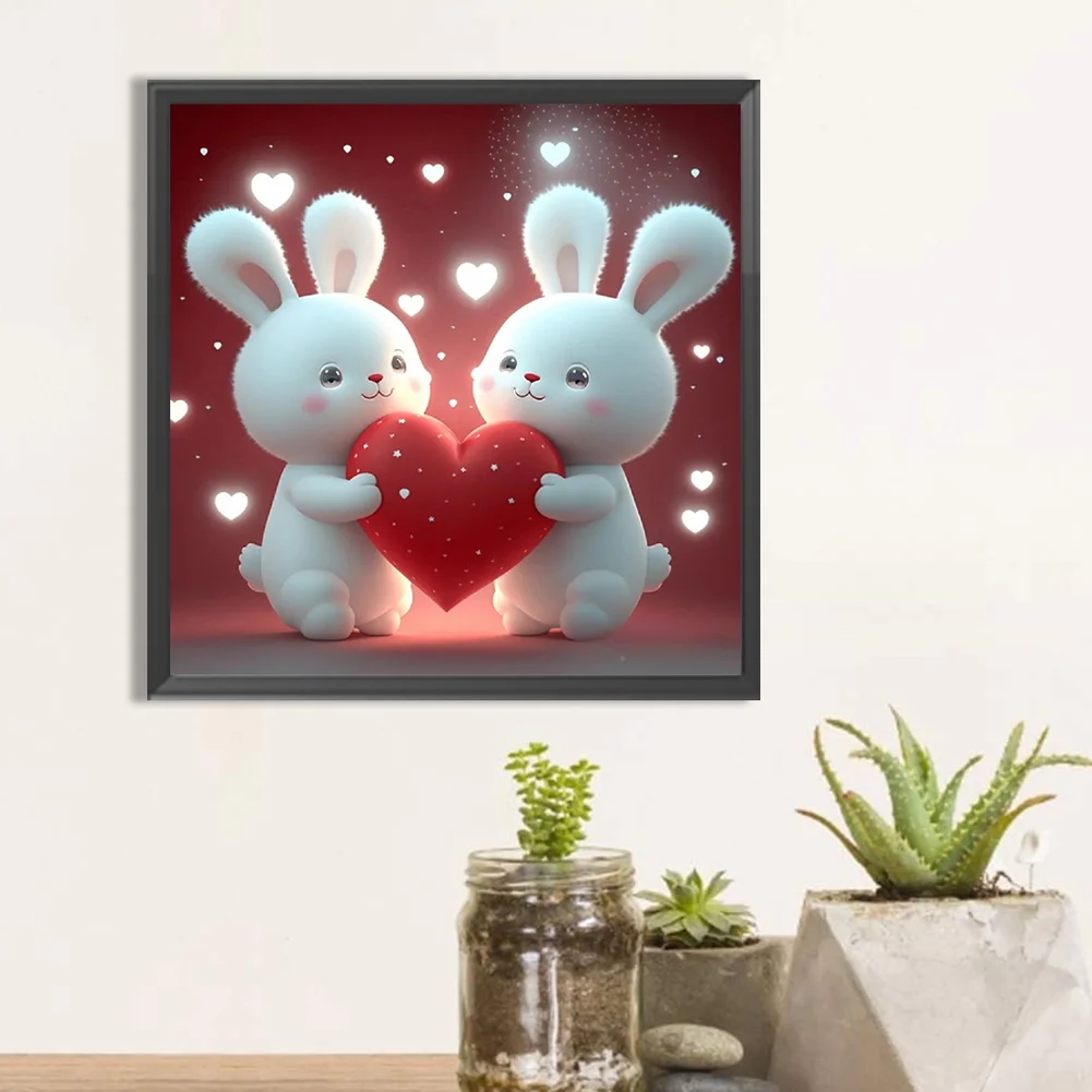 Diamond Painting - Full Round Drill - Rabbit(30*30cm)