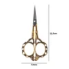 Vintage Stainless Steel Tailor Cross Stitch Scissors Sewing Cutter (Gold)