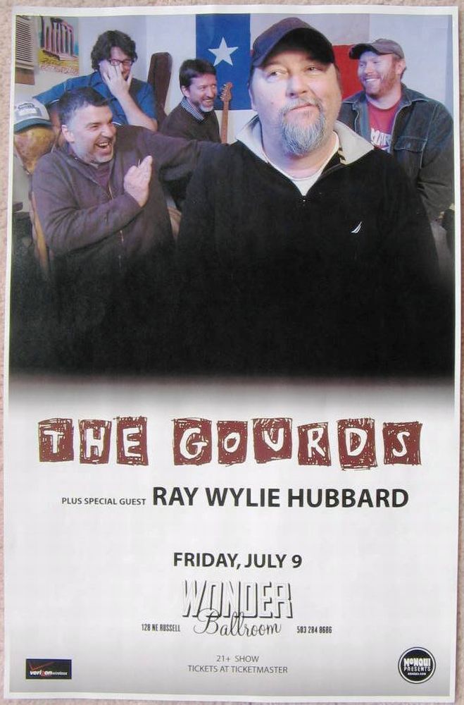 THE GOURDS Gig POSTER July 2010 Portland Oregon Concert