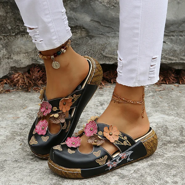 😍Last Day 50% OFF😍-Womens Orthopedic Wedge Sandals Arch Support Comfortable Walking Shoes