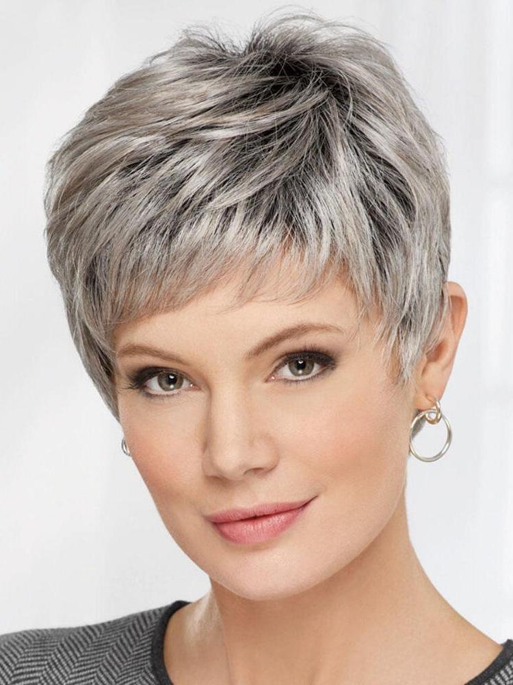 Olive Wigs Straight Layered Ultra-chic Pixie Short Wig for Women