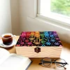 5D DIY Diamond Painting Handmade Wood Storage Box Crystal Storage Case (Heart)