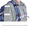 Ultralight backpack clamp hiking umbrella clamp travel outdoor free hands free umbrella artifact lightweight fastener 