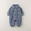 Baby Denim Blue Warm Fleece Romper