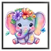 (Stamped/Counted) Elephant - 18CT Cross Stitch 20*20cm/7.87*7.87in