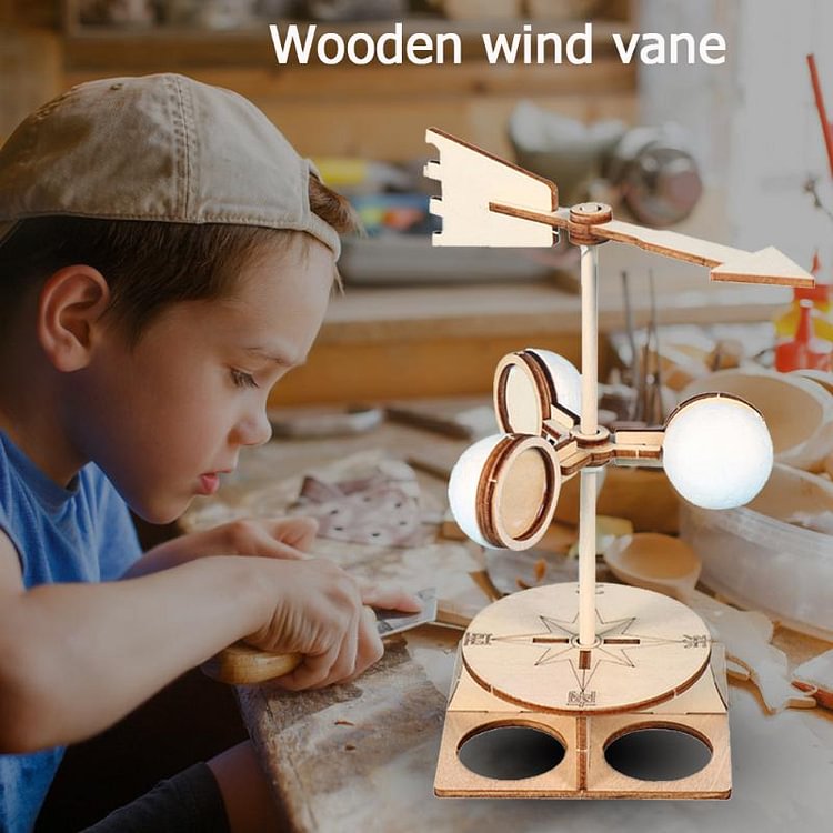 DIY Wind Vane Model Kit Wooden Educational Toys for Kids Montessori Toys Tikotoy