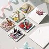 6Pcs Diamond Painting Musical Instrument Greeting Card with Envelopes for Beginner Adult Holiday Gifts